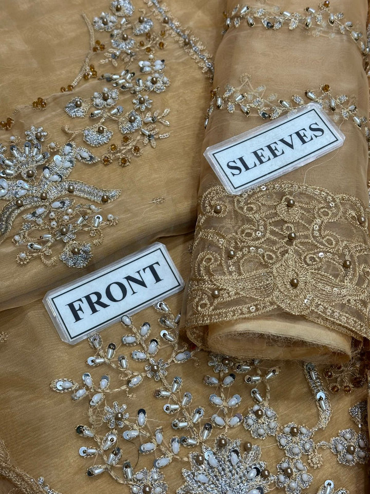 Mushq Organza Suit-Replica Suits-Replica Zone