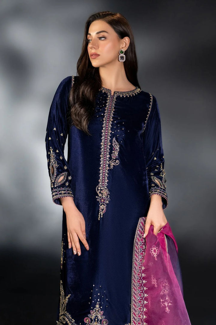Naqashi Velvet Suit-Replica Suits-Replica Zone