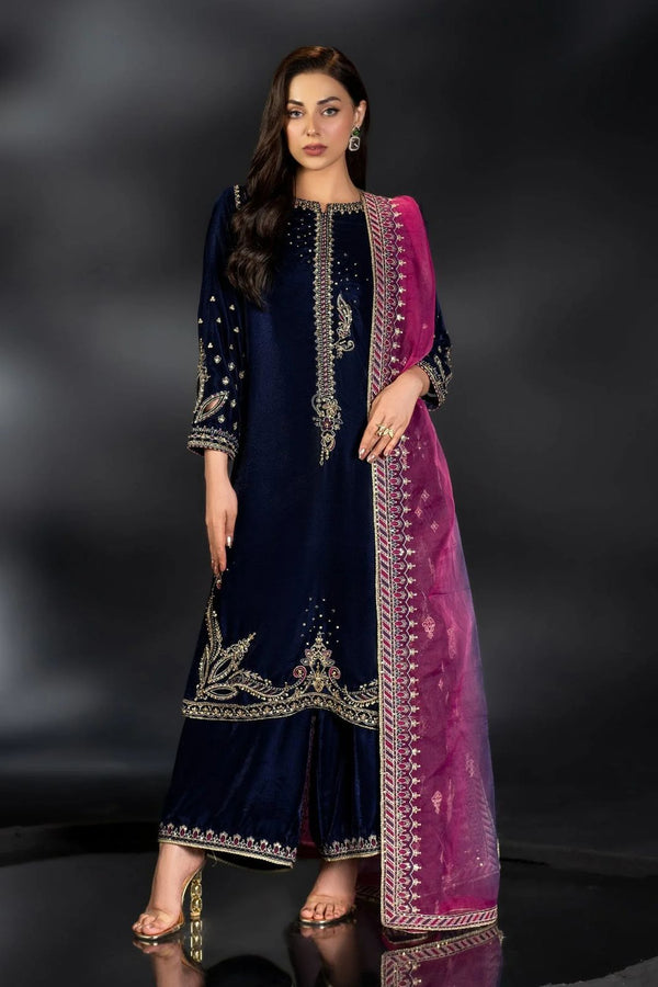 Naqashi Velvet Suit-Replica Suits-Replica Zone