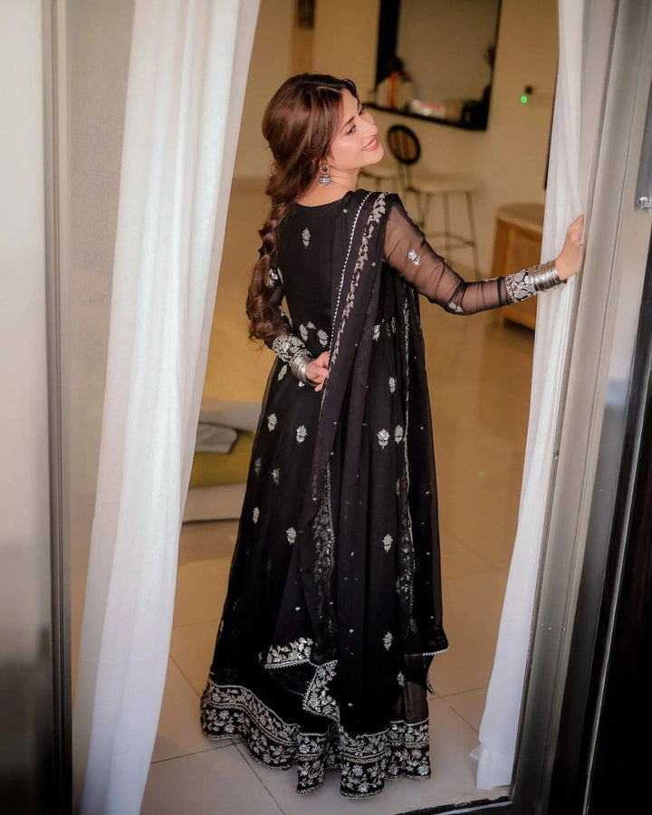 Neels Chiffon Frock-Bridal Suits-Replica Zone