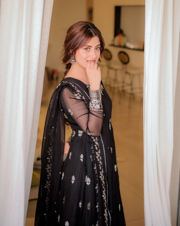 Neels Chiffon Frock-Bridal Suits-Replica Zone