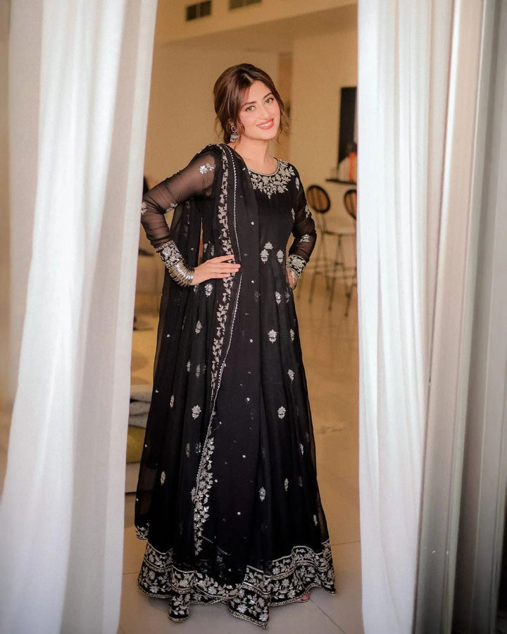 Neels Chiffon Frock-Bridal Suits-Replica Zone