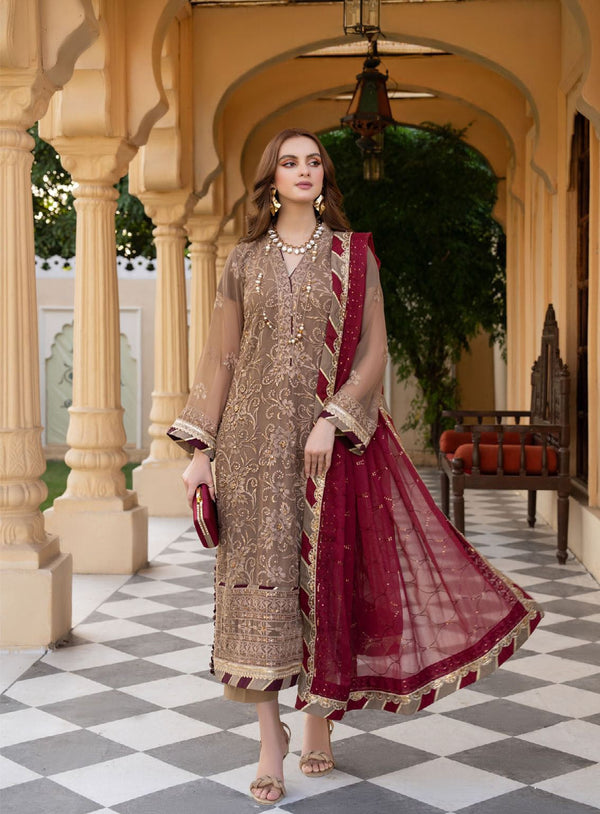 Noorma Kamal Chiffon Suit-Replica Suits-Replica Zone