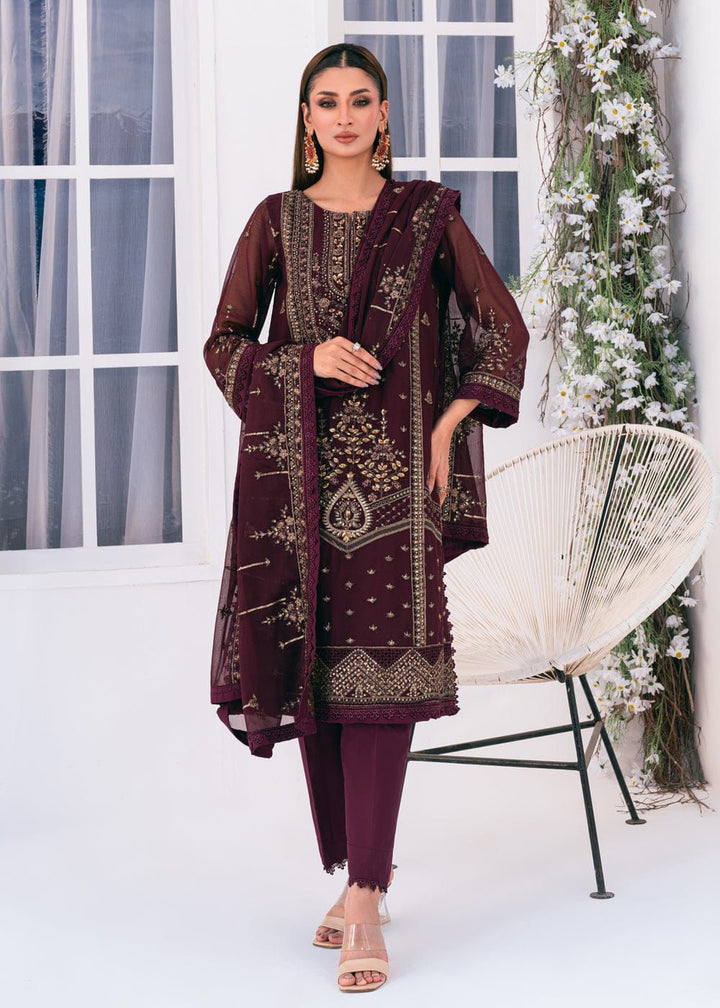 Noorma Kamal Chiffon Suit-Replica Suits-Replica Zone