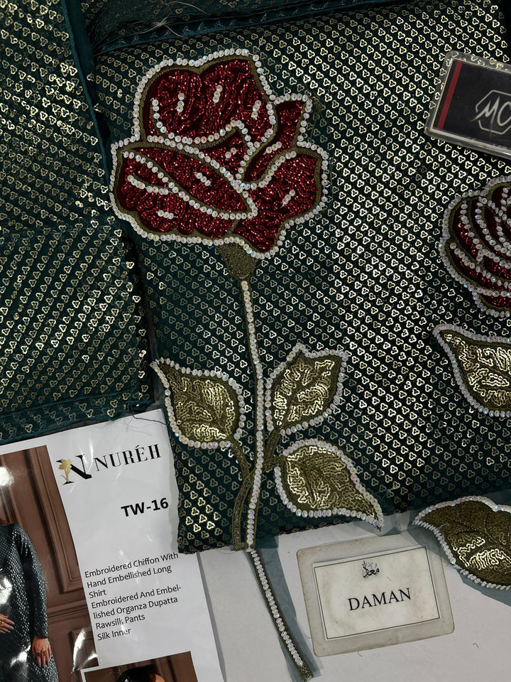 Nureh Chiffon Suit-Replica Suits-Replica Zone