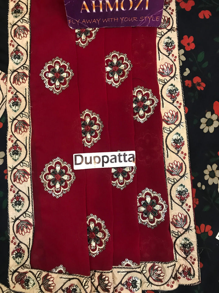 Nureh Chiffon Suit-Replica Suits-Replica Zone
