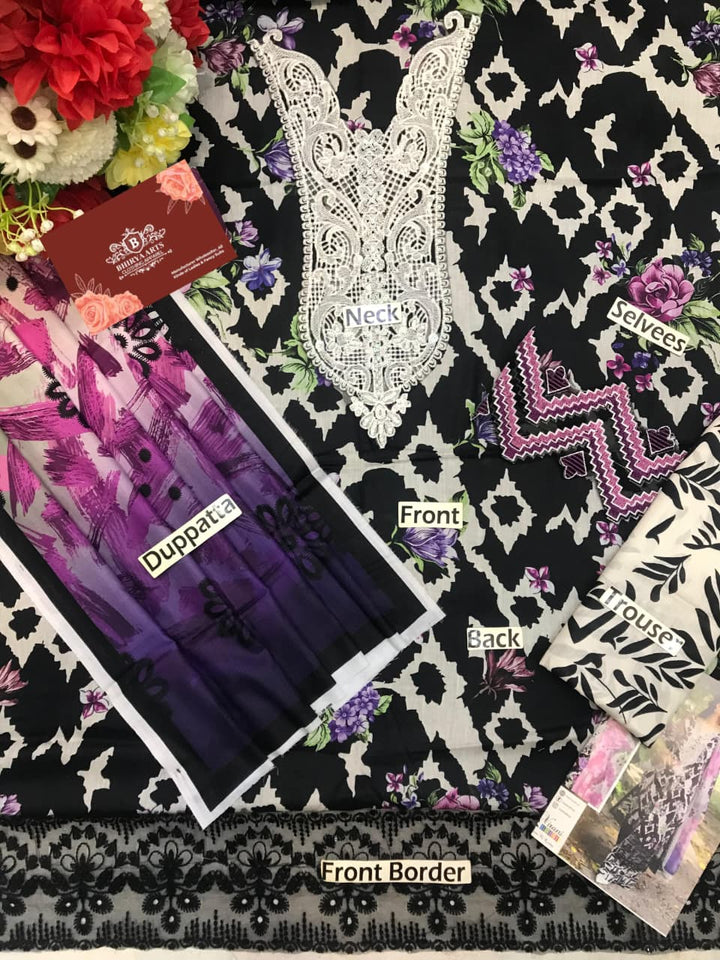 Nureh Lawn Suit-Lawn Suits-Replica Zone