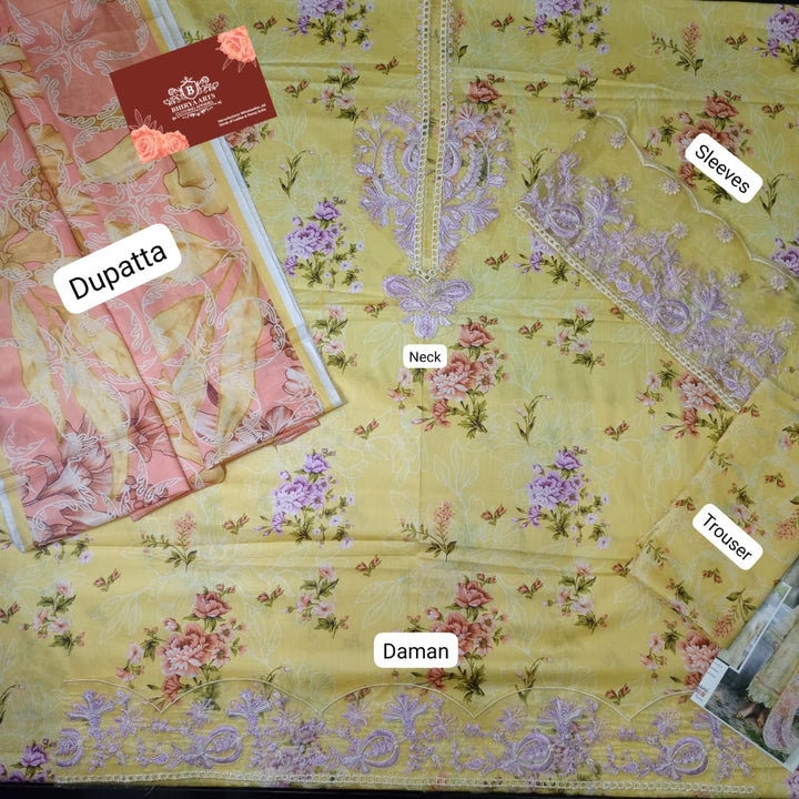 Nureh Lawn Suit-Lawn Suits-Replica Zone