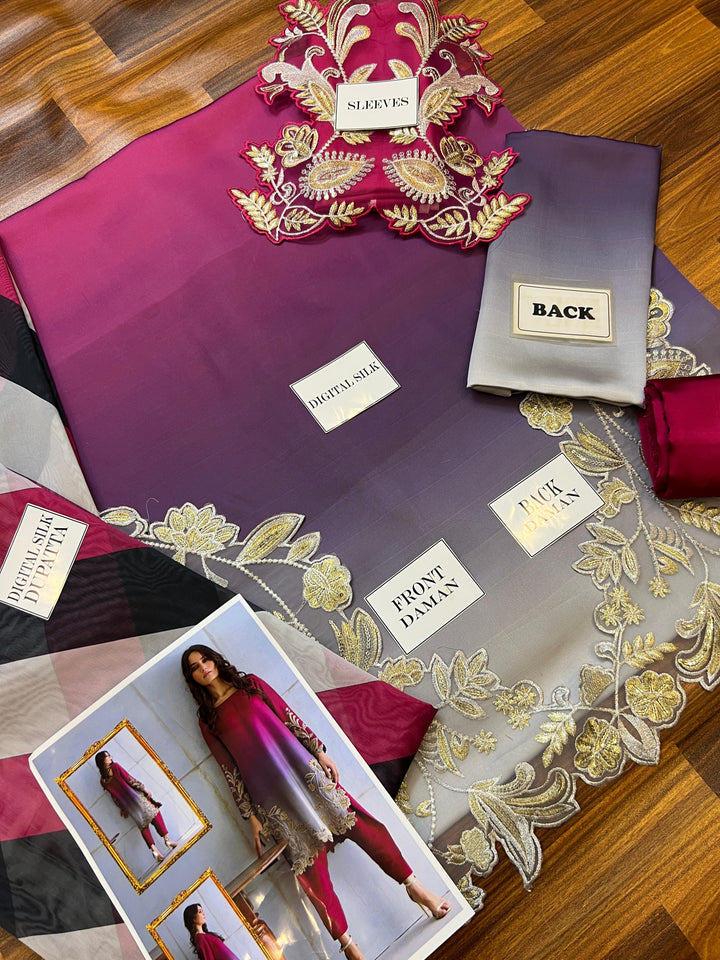 Peacock Silk Suit-Replica Suits-Replica Zone