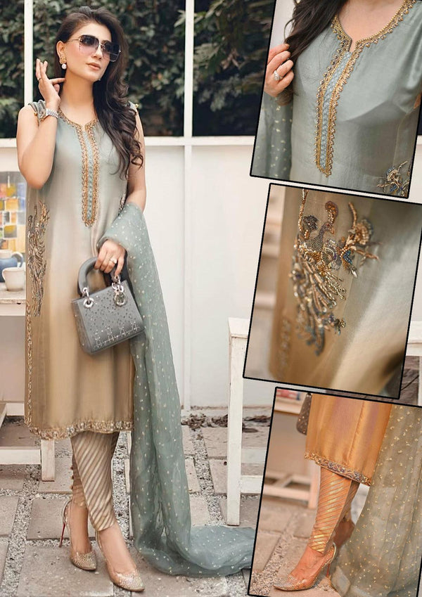 Peacock Silk Suit-Replica Suits-Replica Zone