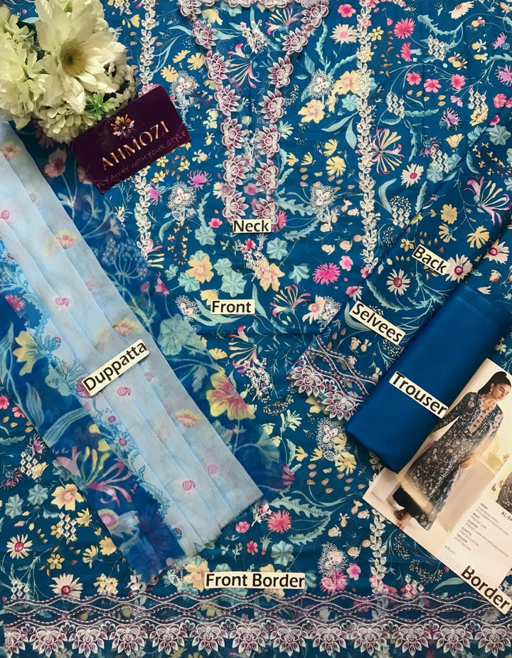 Qalamkar Lawn Suit-Lawn Suits-Replica Zone