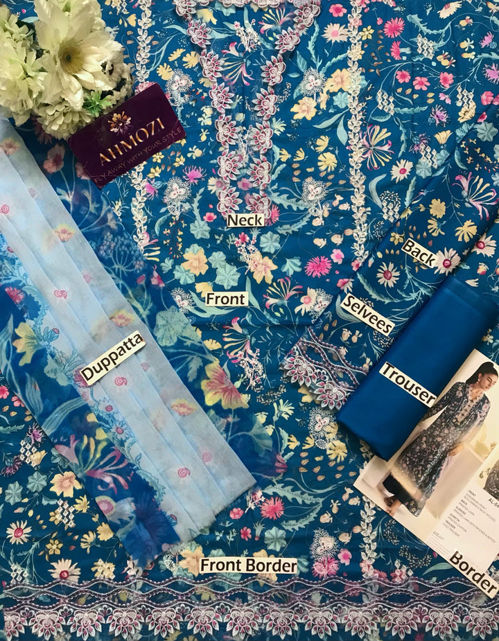 Qalamkar Lawn Suit-Lawn Suits-Replica Zone