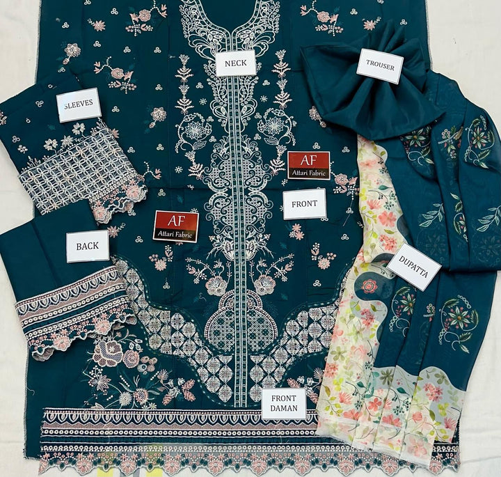Qalamkar Lawn Suit-Lawn Suits-Replica Zone