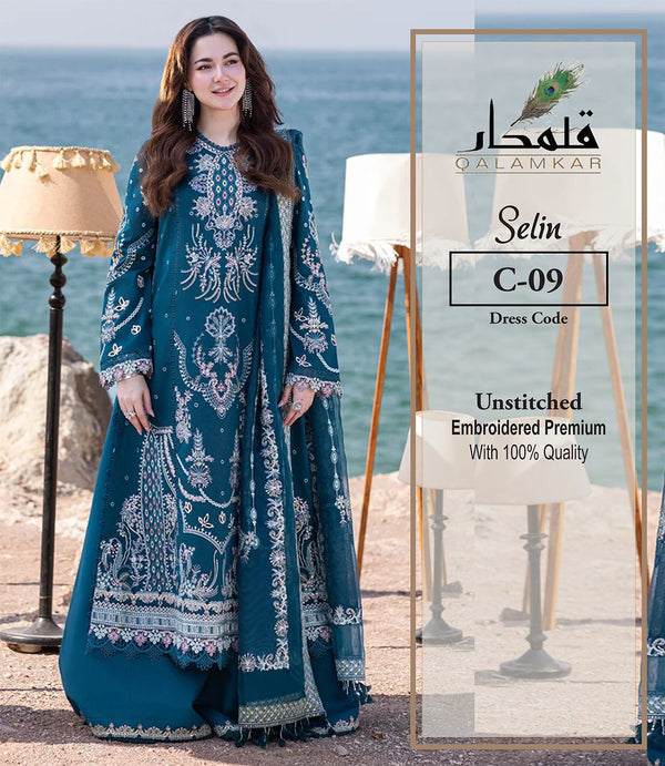 Qalamkar Lawn Suit-Lawn Suits-Replica Zone