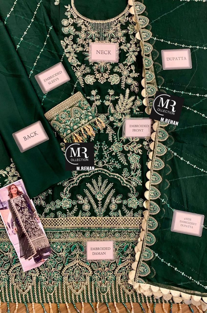 Ramsha Chiffon Suit-Replica Suits-Replica Zone