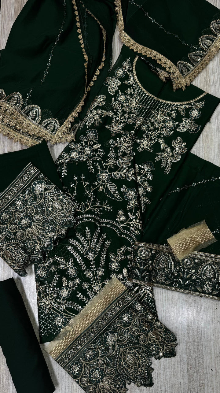 Ramsha Chiffon Suit-Replica Suits-Replica Zone