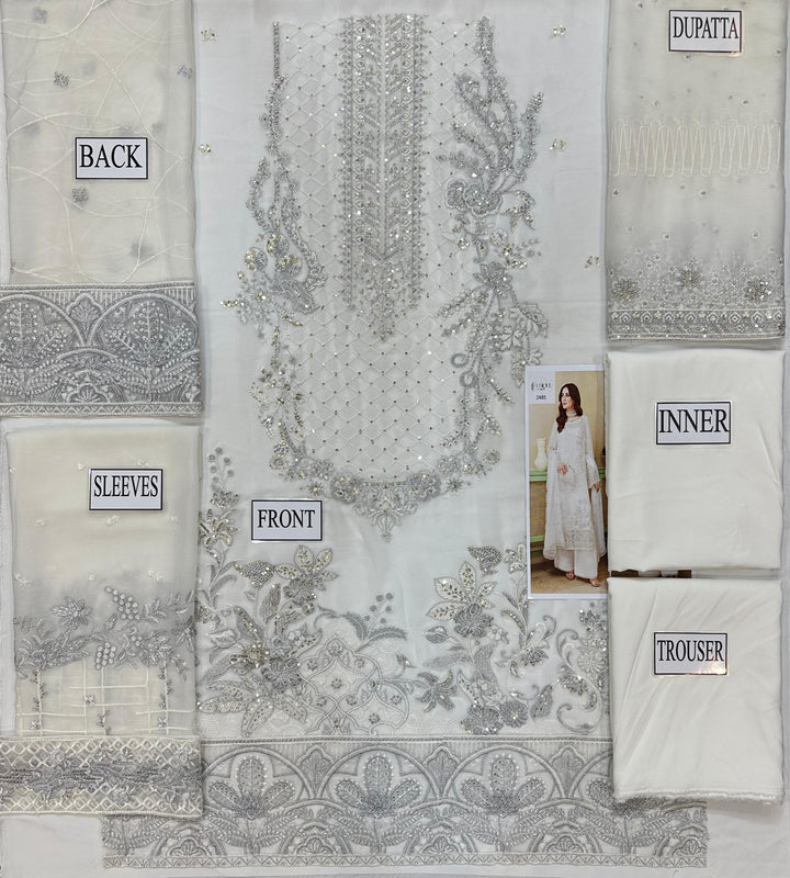 Ramsha Chiffon Suit-Replica Suits-Replica Zone