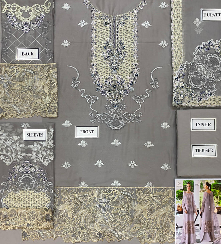 Ramsha Chiffon Suit-Replica Suits-Replica Zone