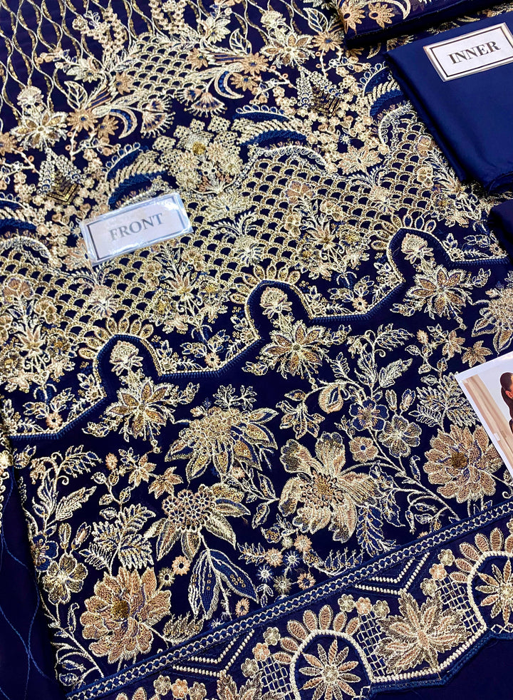 Ramsha Chiffon Suit-Replica Suits-Replica Zone