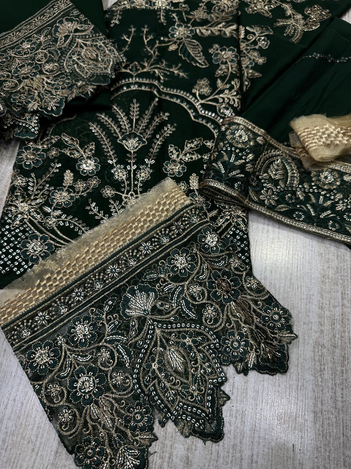 Ramsha Chiffon Suit-Replica Suits-Replica Zone