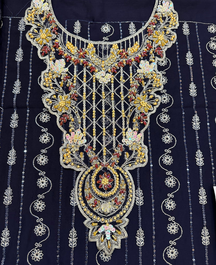 Ramsha Chiffon Suit-Replica Suits-Replica Zone