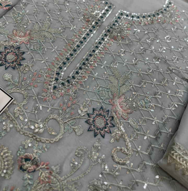Ramsha Chiffon Suit-Replica Suits-Replica Zone