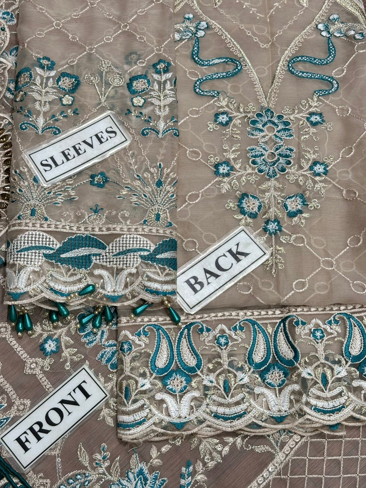 Ramsha Chiffon Suit-Replica Suits-Replica Zone