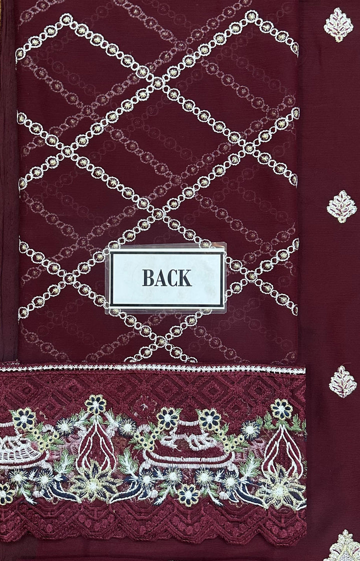 Ramsha Chiffon Suit-Replica Suits-Replica Zone