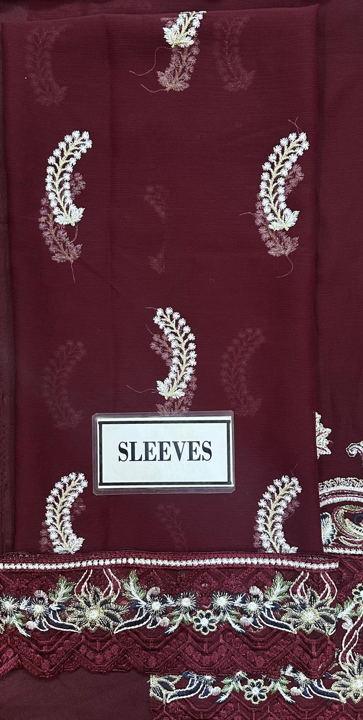 Ramsha Chiffon Suit-Replica Suits-Replica Zone