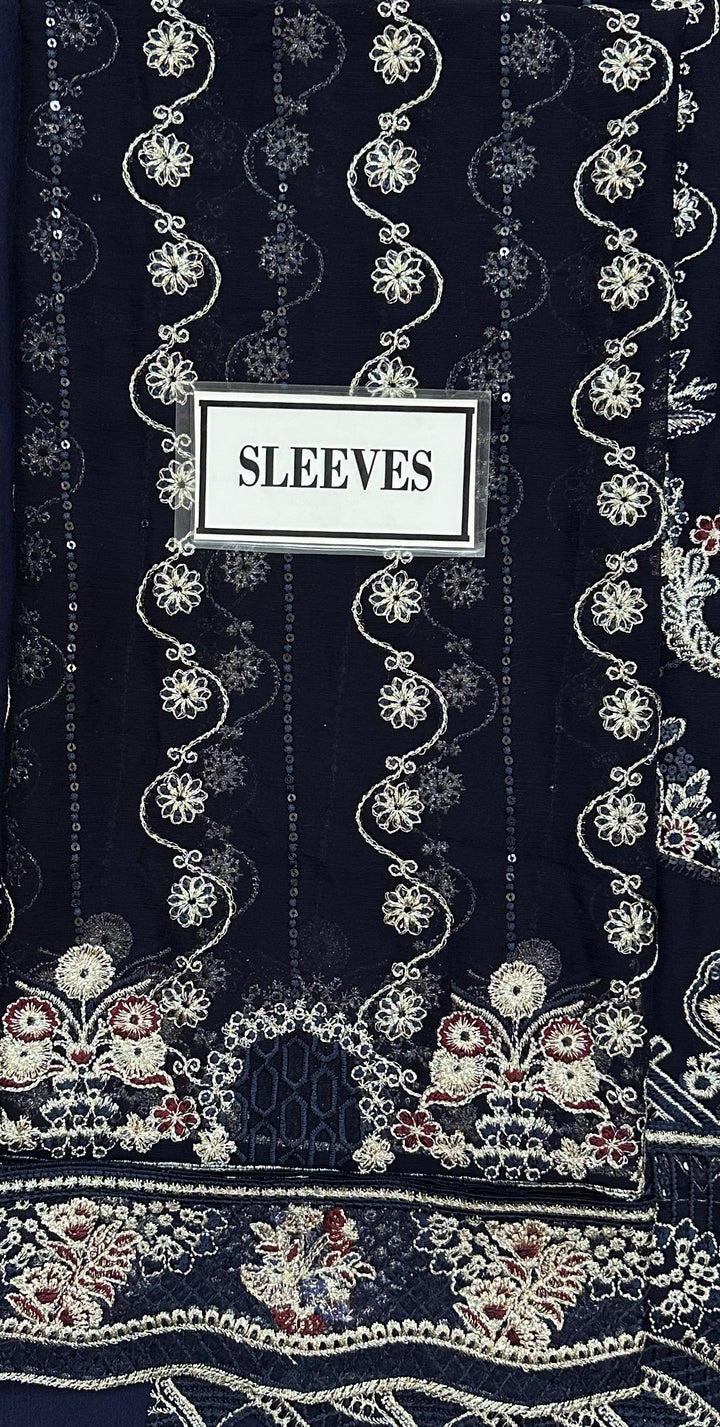 Ramsha Chiffon Suit-Replica Suits-Replica Zone