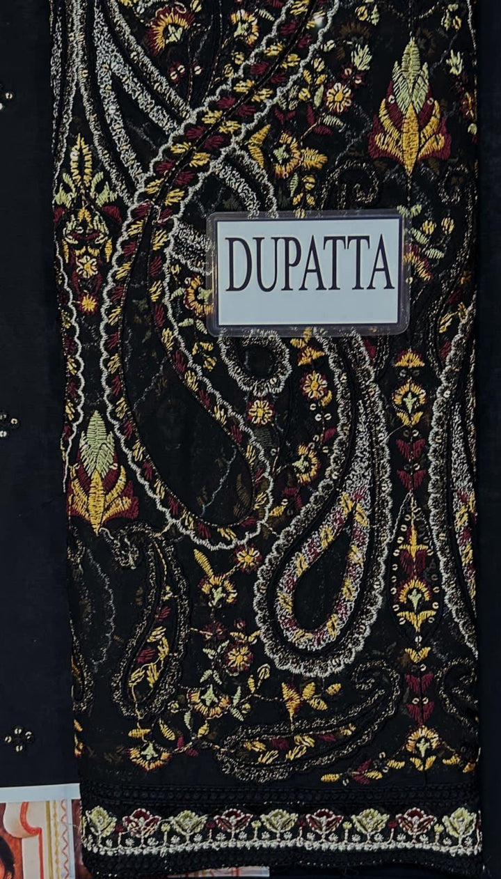 Ramsha Chiffon Suit-Replica Suits-Replica Zone