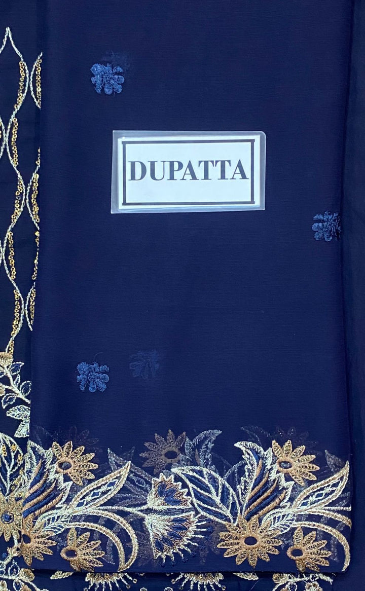 Ramsha Chiffon Suit-Replica Suits-Replica Zone
