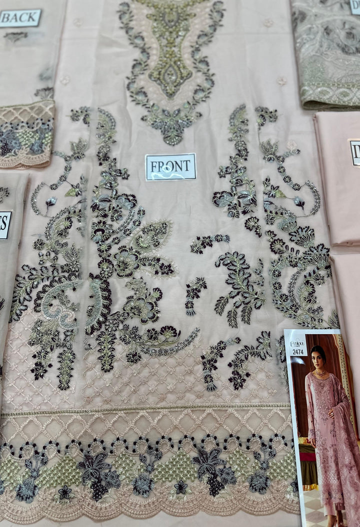 Ramsha Chiffon Suit-Replica Suits-Replica Zone