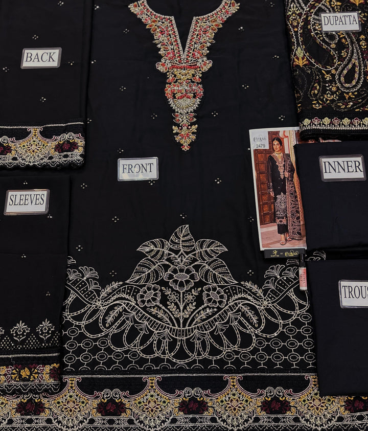 Ramsha Chiffon Suit-Replica Suits-Replica Zone