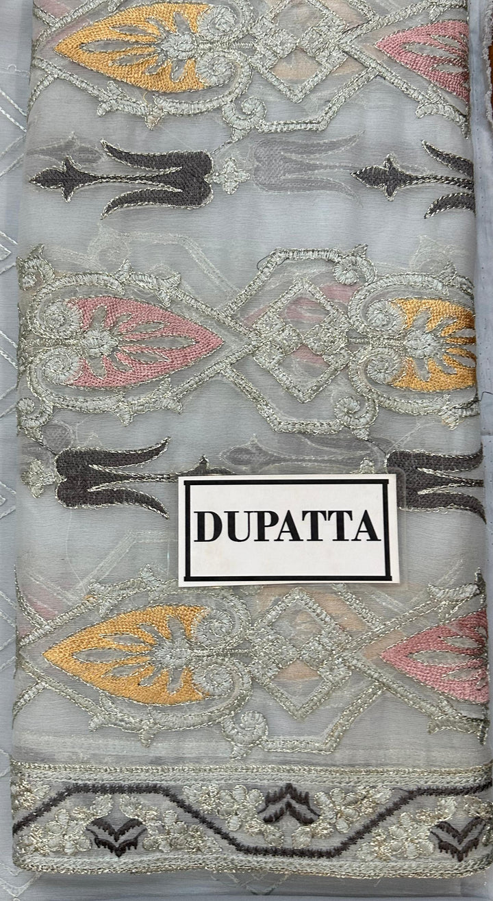 Ramsha Chiffon Suit-Replica Suits-Replica Zone