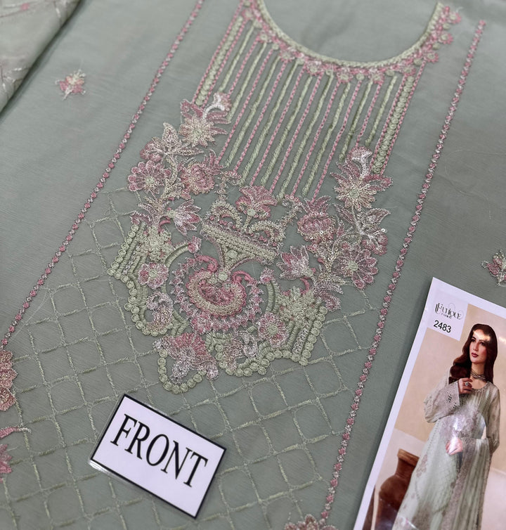 Ramsha Chiffon Suit-Replica Suits-Replica Zone