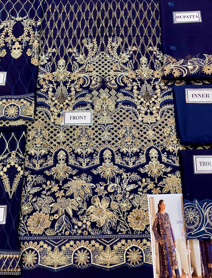 Ramsha Chiffon Suit-Replica Suits-Replica Zone