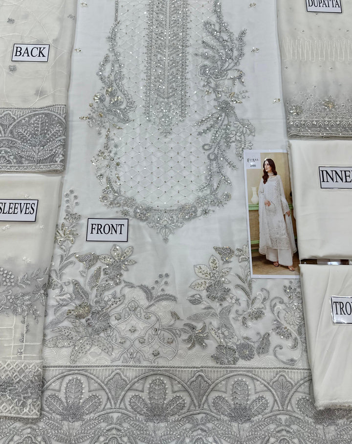 Ramsha Chiffon Suit-Replica Suits-Replica Zone