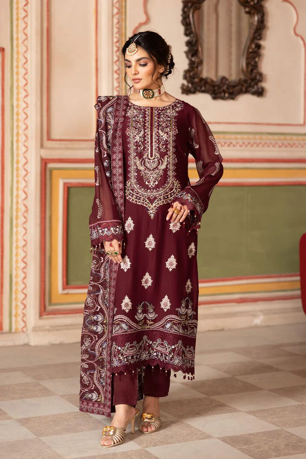 Ramsha Chiffon Suit-Replica Suits-Replica Zone