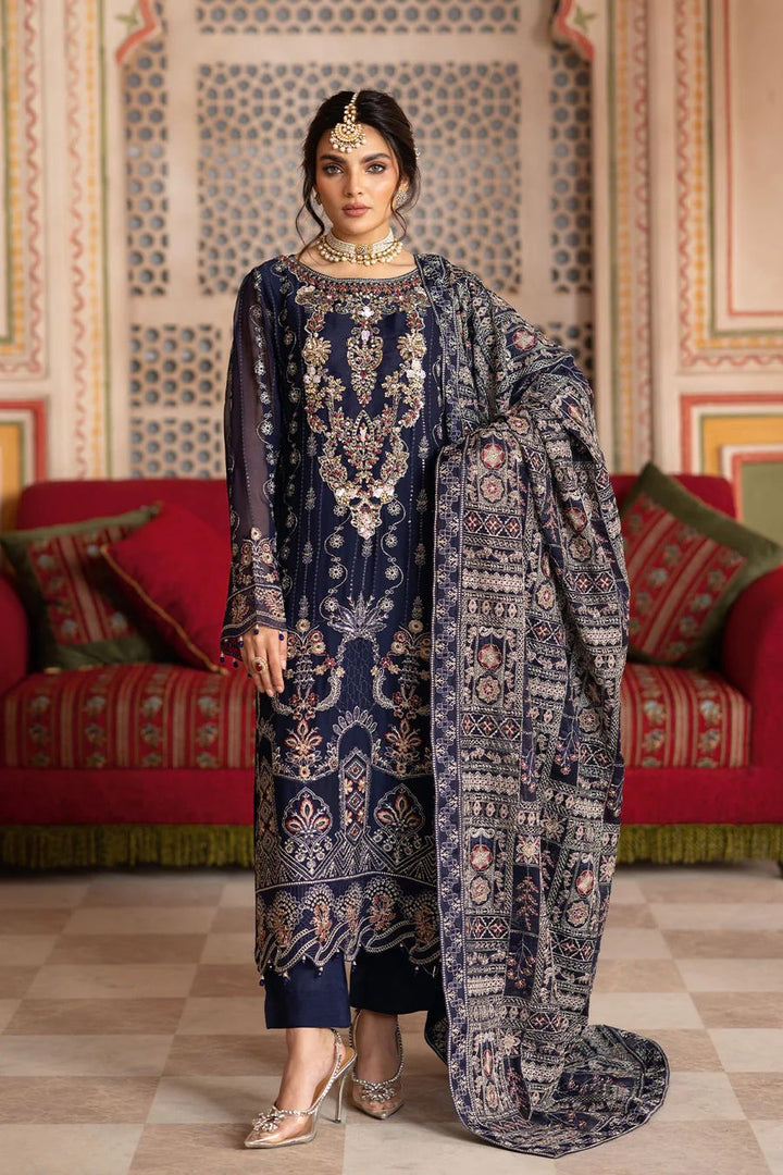 Ramsha Chiffon Suit-Replica Suits-Replica Zone