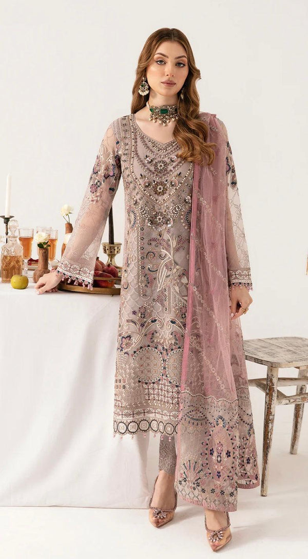 Ramsha Chiffon Suit-Replica Suits-Replica Zone