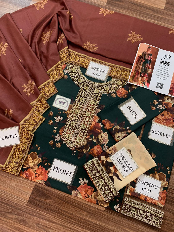 Ramsha Lawn Suit-Lawn Suits-Replica Zone