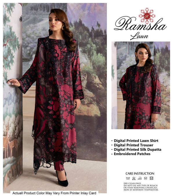 Ramsha Lawn Suit-Lawn Suits-Replica Zone