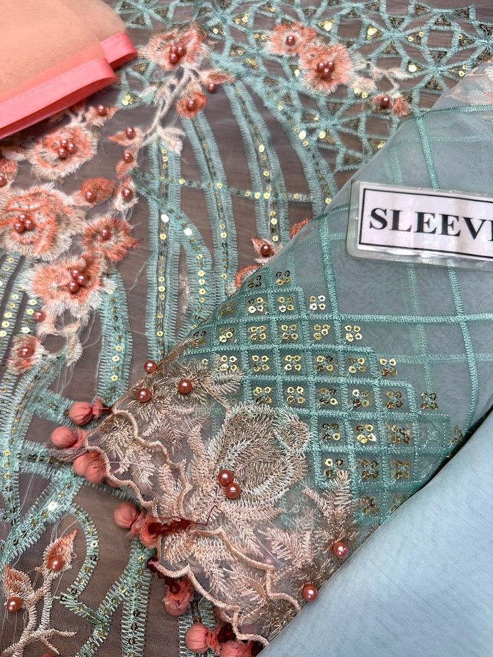 Ramsha Organza Suit-Replica Suits-Replica Zone