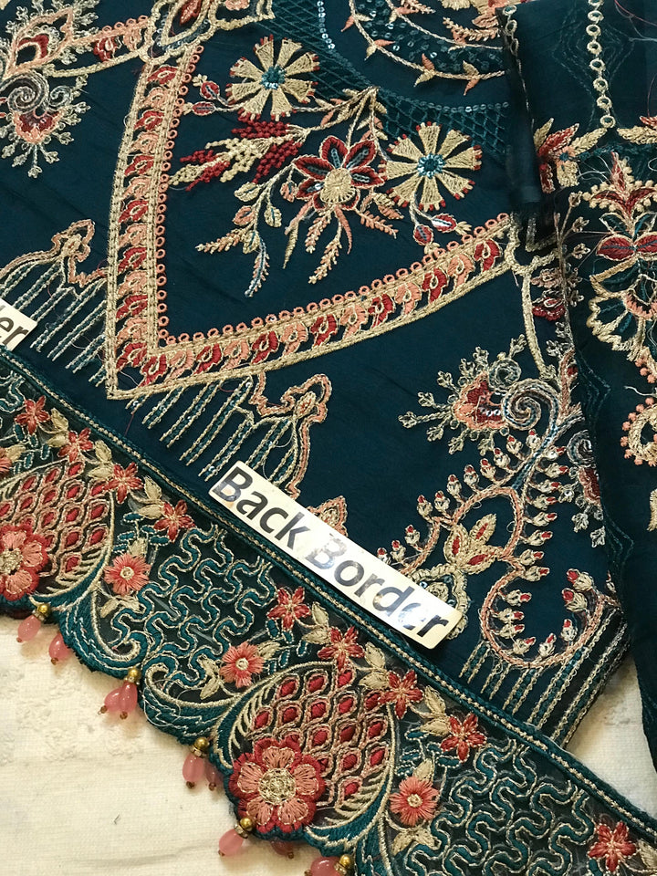 Ramsha Organza Suit-Replica Suits-Replica Zone