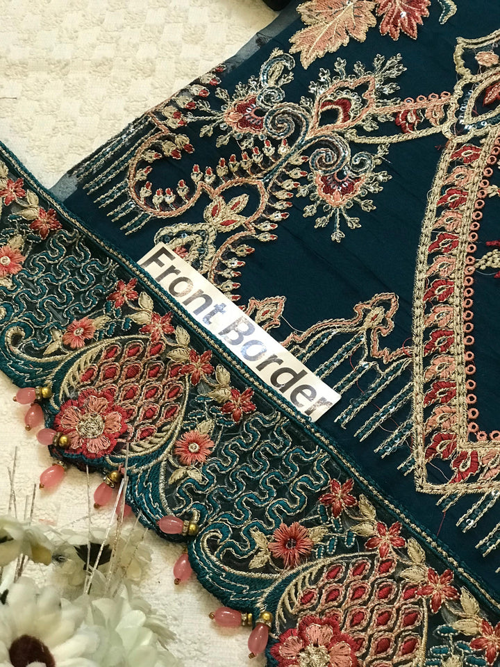 Ramsha Organza Suit-Replica Suits-Replica Zone