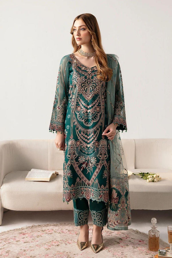 Ramsha Organza Suit-Replica Suits-Replica Zone