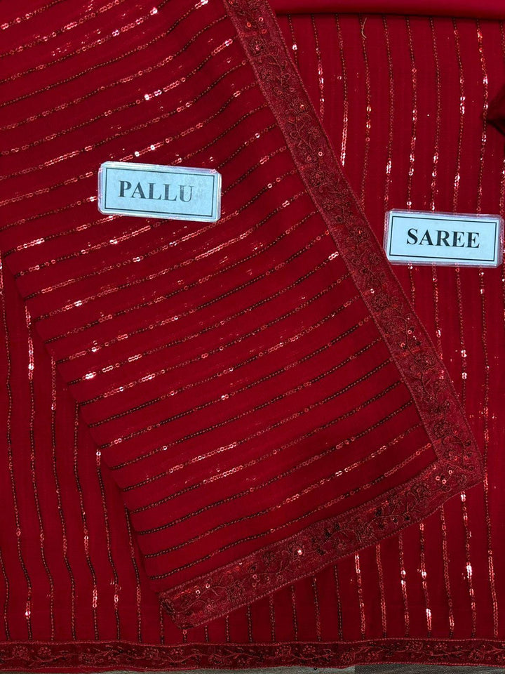 Saba Rajput Chiffon Saree-Bridal Suits-Replica Zone