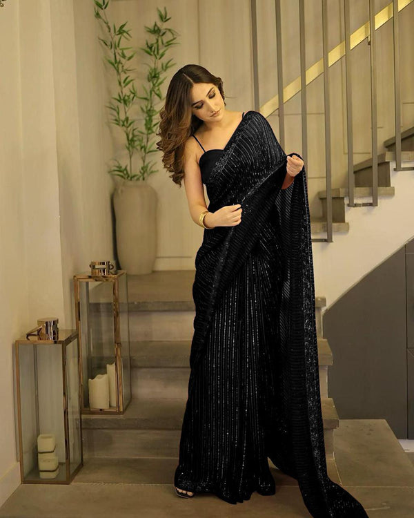Saba Rajput Chiffon Saree-Bridal Suits-Replica Zone