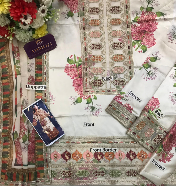 Sabya Sachi Silk Suit-Replica Suits-Replica Zone